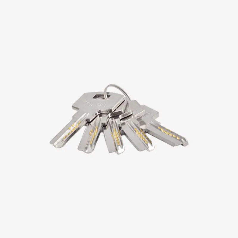 Llaves de seguridad para cerraduras de acero inoxidable