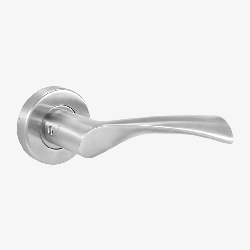 Manija maciza SF 001 de acero inoxidable Euroinox para puertas resistentes